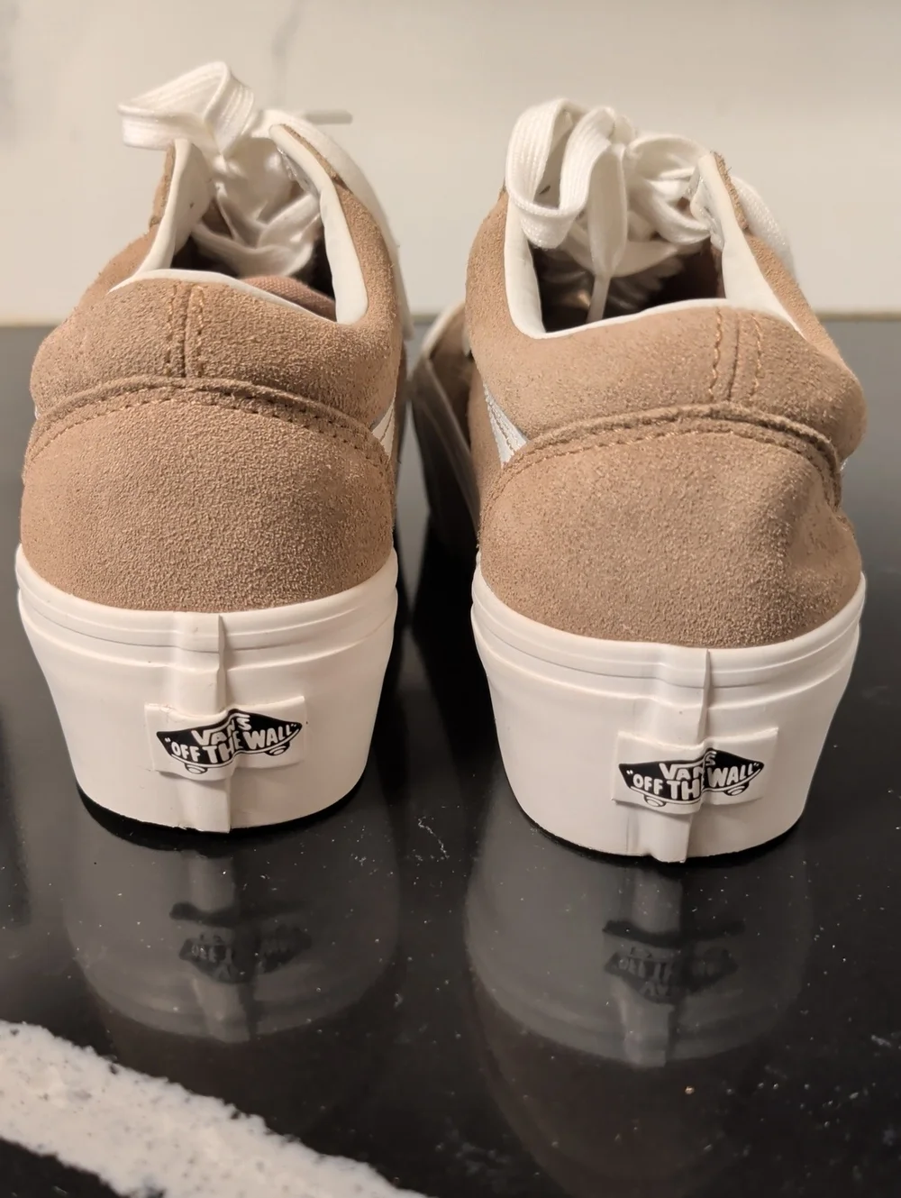 Vans Old Skool Beige Suede Stackform Sneakers Size M6.5 W8 MSRP $80